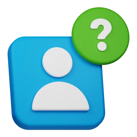 User Help  3D Icon