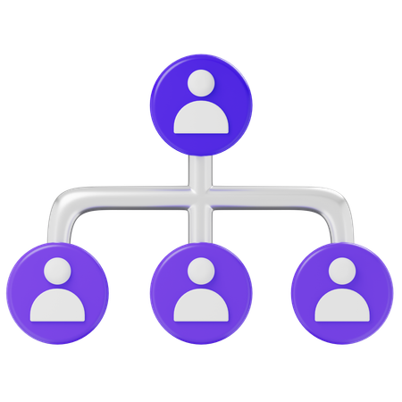 User hierarchy  3D Icon