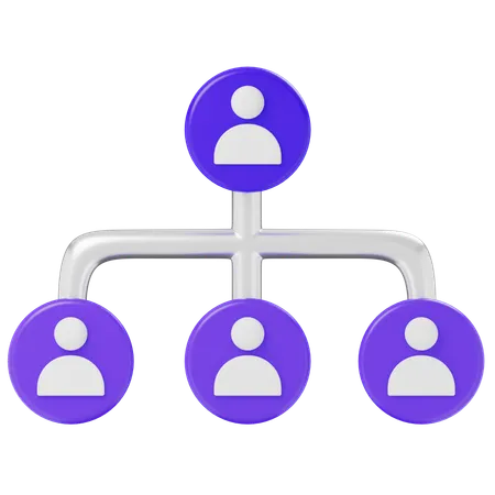 User hierarchy  3D Icon