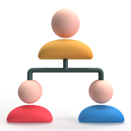 User Hierarchy  3D Icon