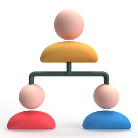 User Hierarchy  3D Icon