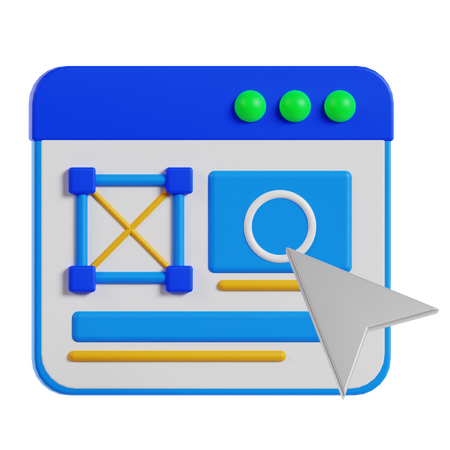 User Interaction  3D Icon