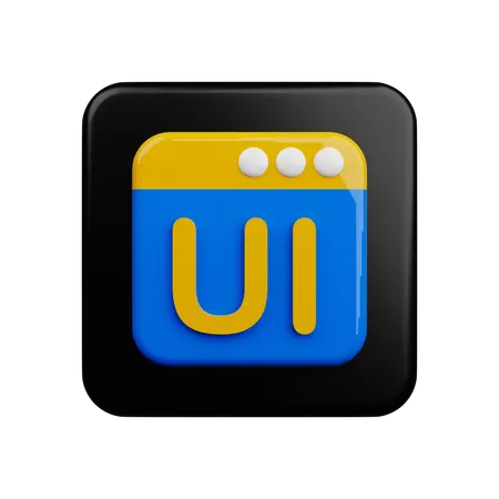 User Interface  3D Icon