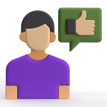 User Like  3D Icon