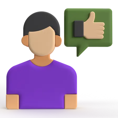 User Like  3D Icon