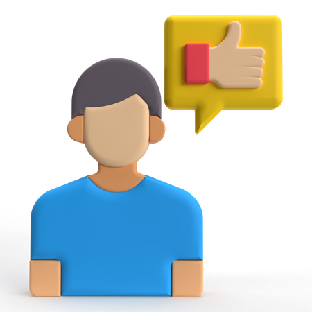 User Like  3D Icon