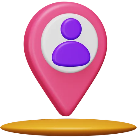 User Location  3D Icon