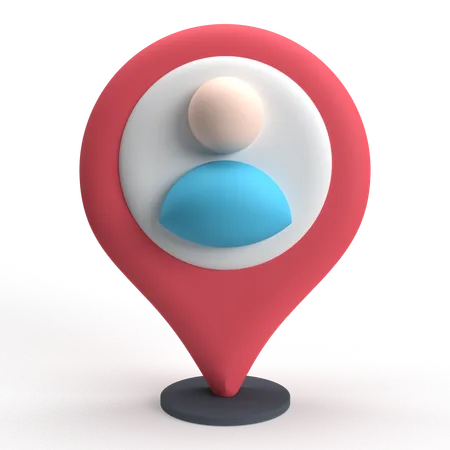 User Location  3D Icon