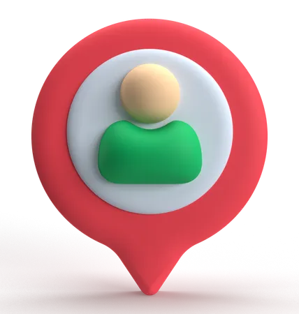 User Location  3D Icon