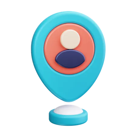 User Location  3D Icon