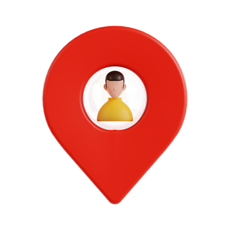 User Location  3D Icon