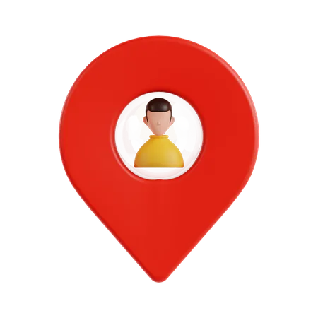 User Location  3D Icon