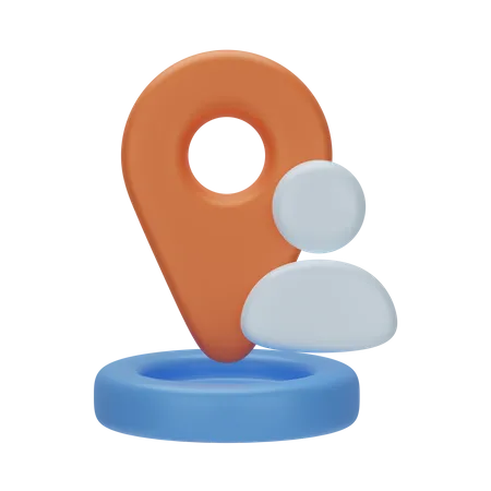 User Location  3D Icon