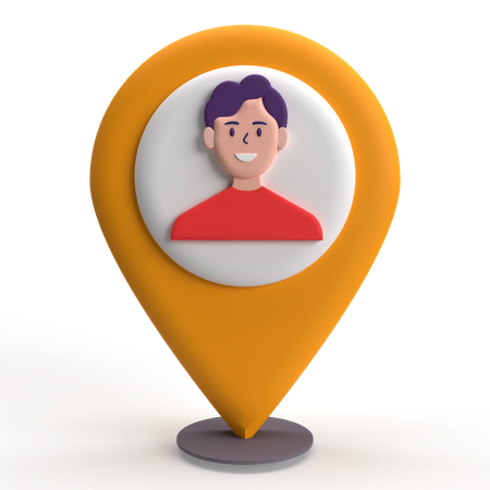 User Location  3D Icon