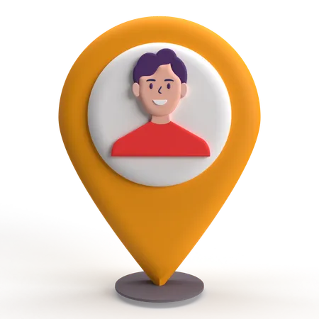 User Location  3D Icon