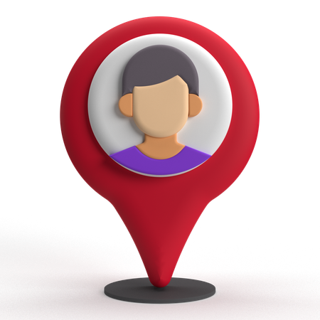User Location  3D Icon