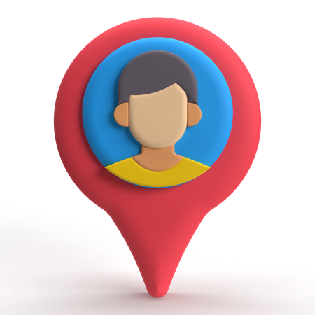 User Location  3D Icon