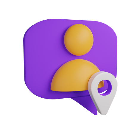 User Location  3D Icon