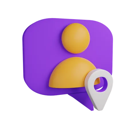 User Location  3D Icon