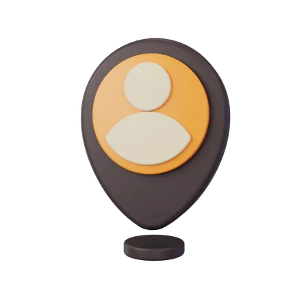 User Location  3D Icon