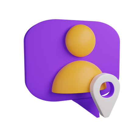 User Location  3D Icon