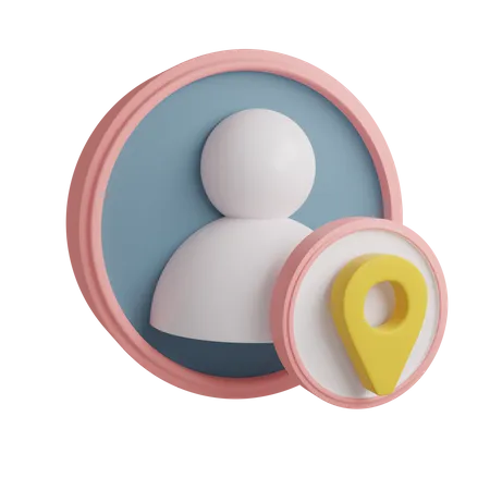 User Location 3 D Illustration Contains PNG BLEND And OBJ Files 3D Icon