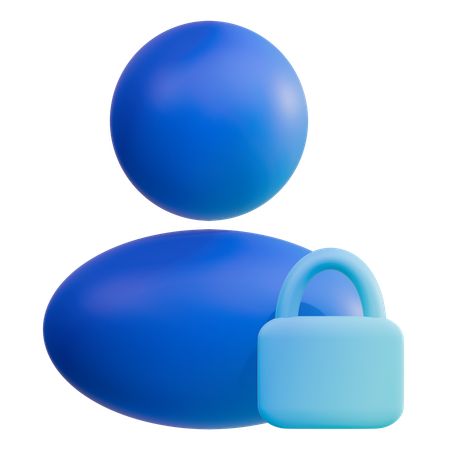 User Lock  3D Icon