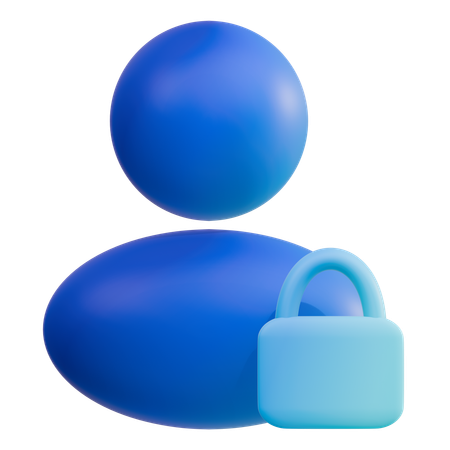 User Lock  3D Icon