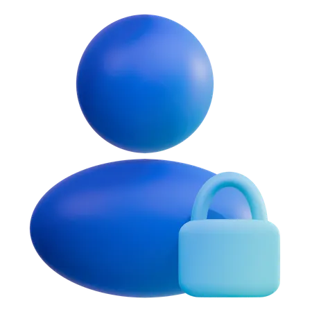 User Lock  3D Icon