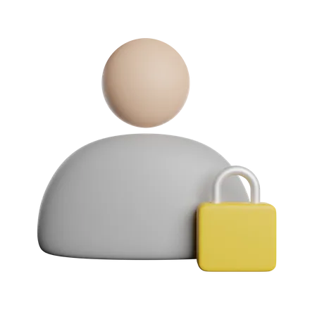 User Lock  3D Icon