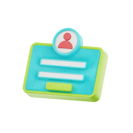 User Login  3D Icon