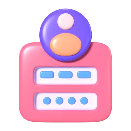 User Login  3D Icon