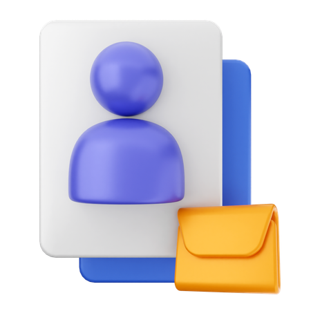 User Mail Message  3D Icon