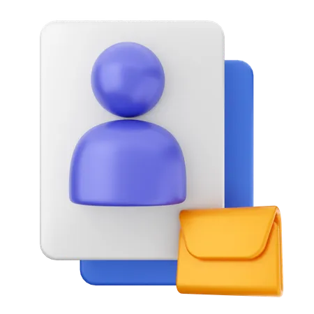 User Mail Message  3D Icon