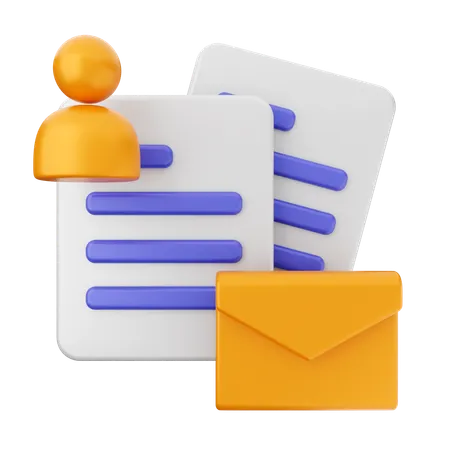 User Mail Message  3D Icon