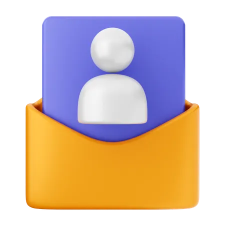 User Mail Message  3D Icon