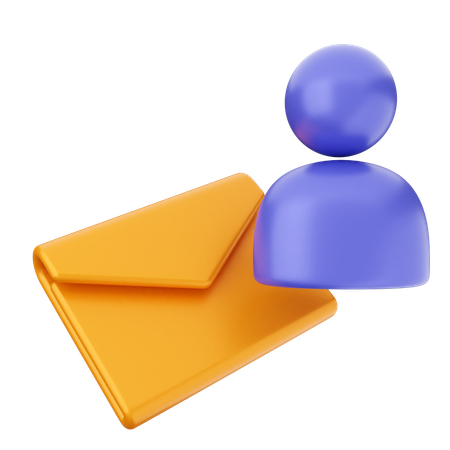 User Mail Message  3D Icon