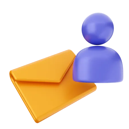 User Mail Message  3D Icon