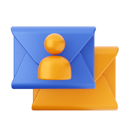 User Mail Message  3D Icon