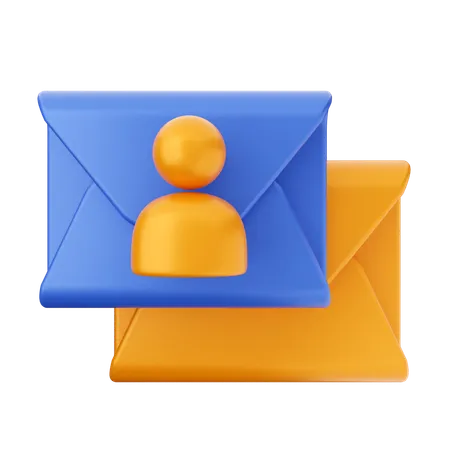 User Mail Message  3D Icon