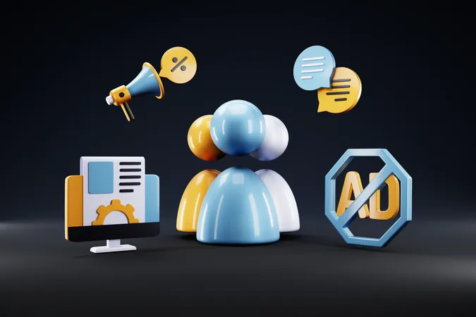 User Marketing 3D Icon