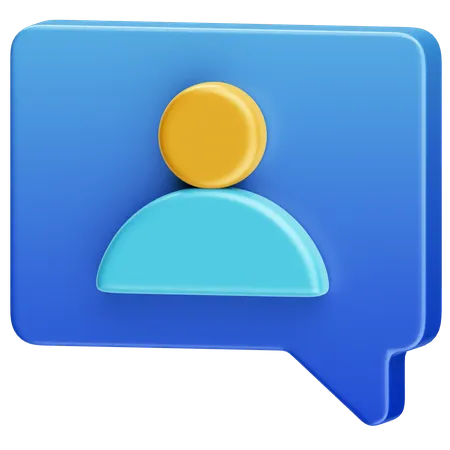 Represents User Generated Communication In A Messaging System 3D Icon