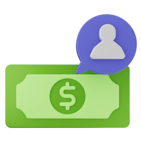 User Money  3D Icon