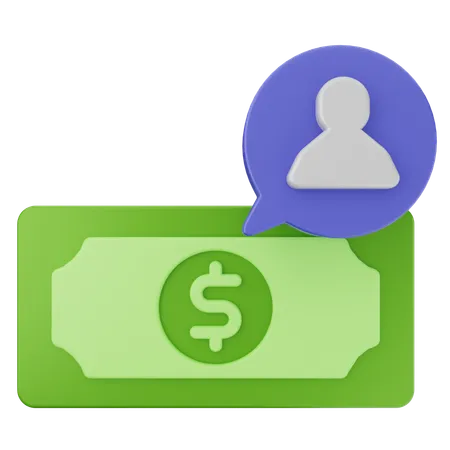 User Money  3D Icon