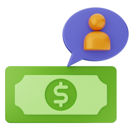 User Money  3D Icon