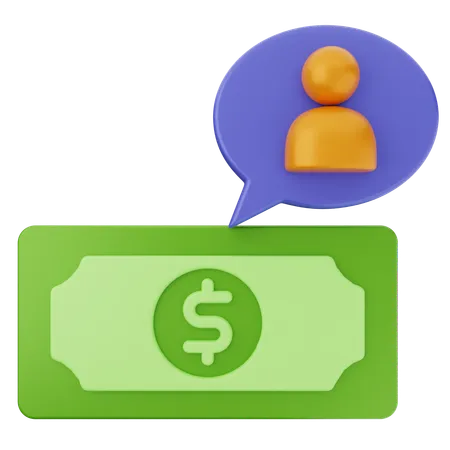 User Money  3D Icon