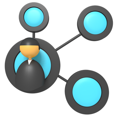 User Network  3D Icon