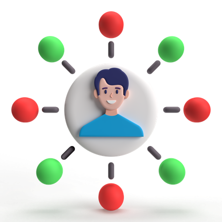 User Network  3D Icon