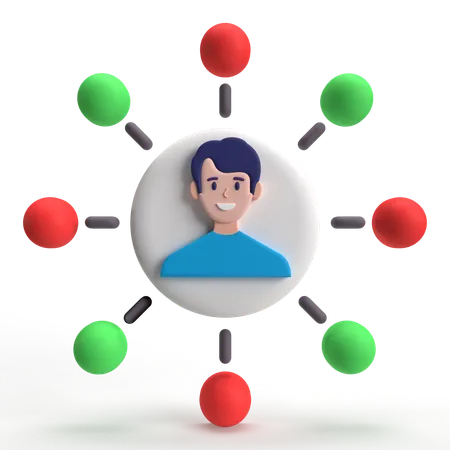 User Network  3D Icon