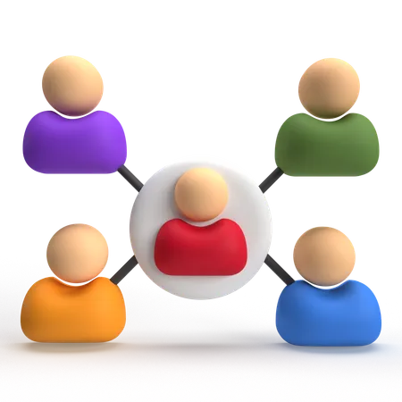 User Network  3D Icon